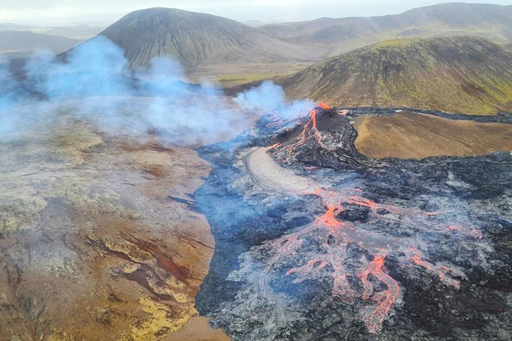 Fagradalsfjall Volcano Engulfed Drone