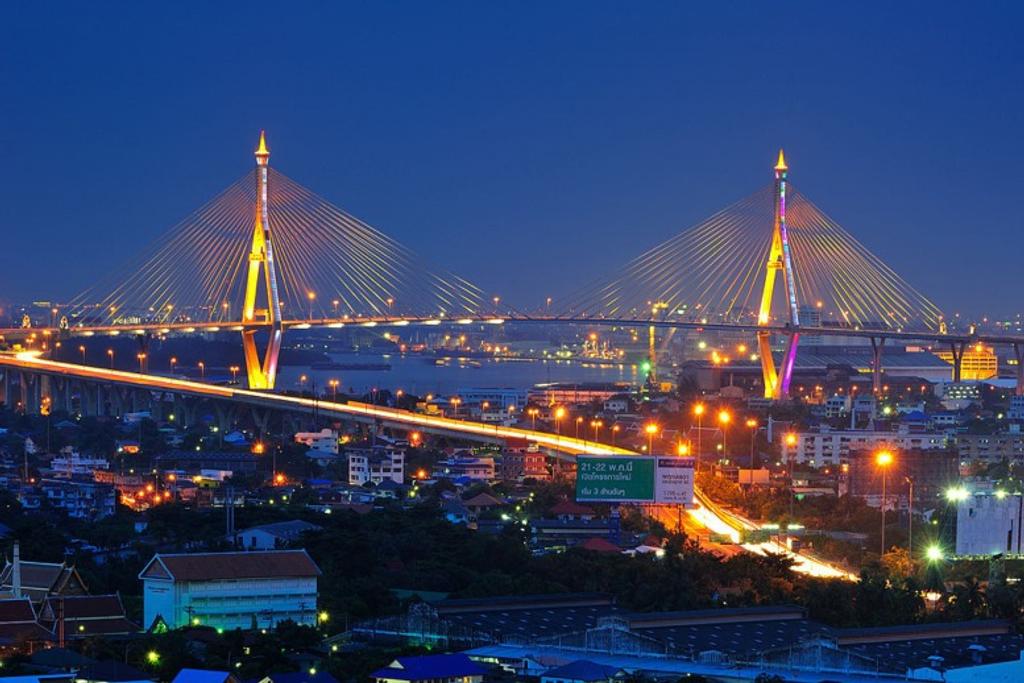 Bhumibol Bridge Bangkok Thailand