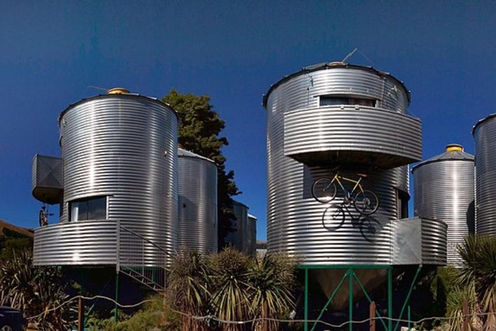 repurposed grain silos architecture