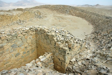 mysterious desert fortress
