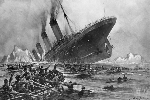 titanic iceberg sinking history