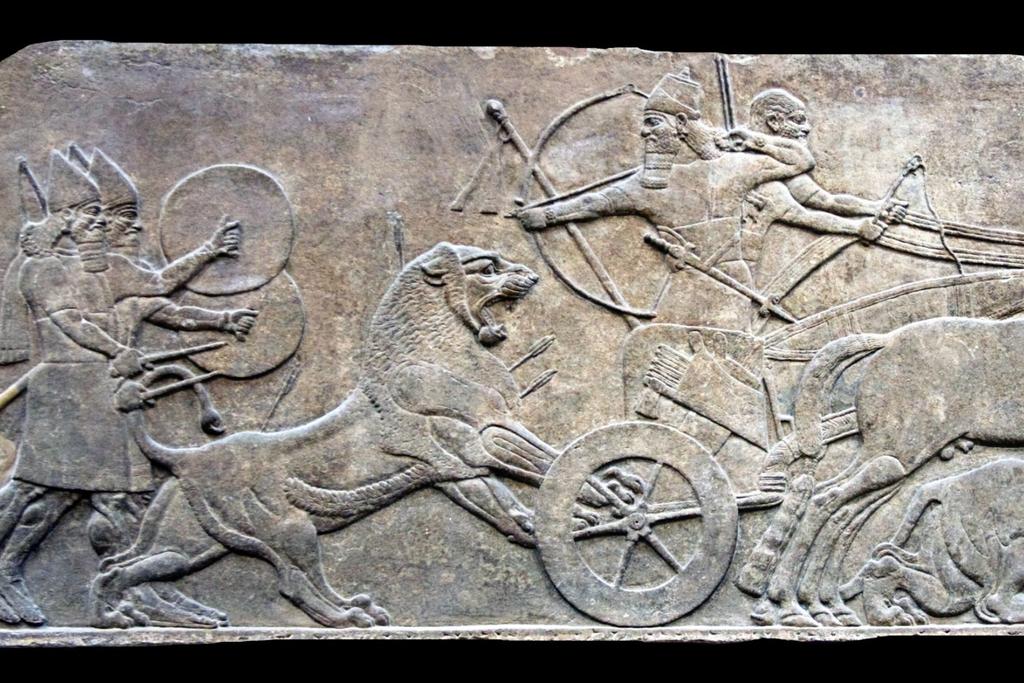 neo-assyrian cave artwork