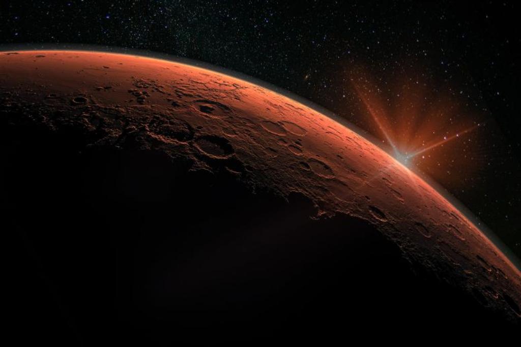 Sunrise Mars Outer Space