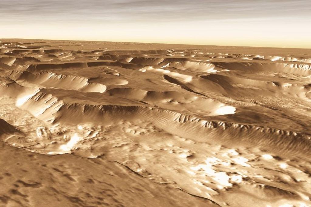 Mars Outer Space Surface