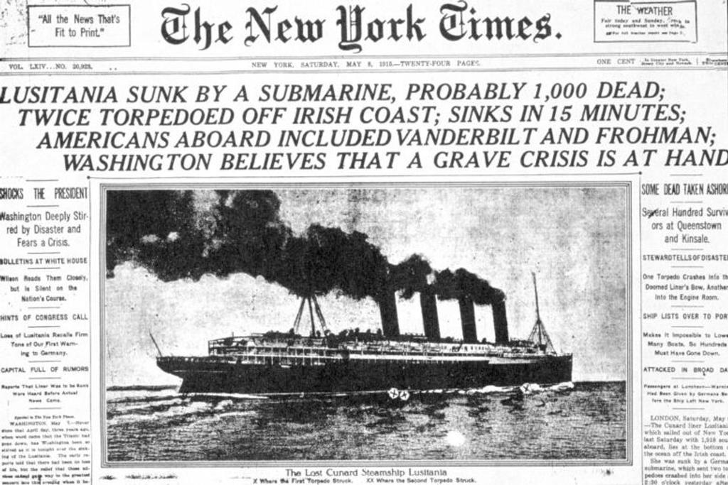 RMS Lusitania shipwreck history